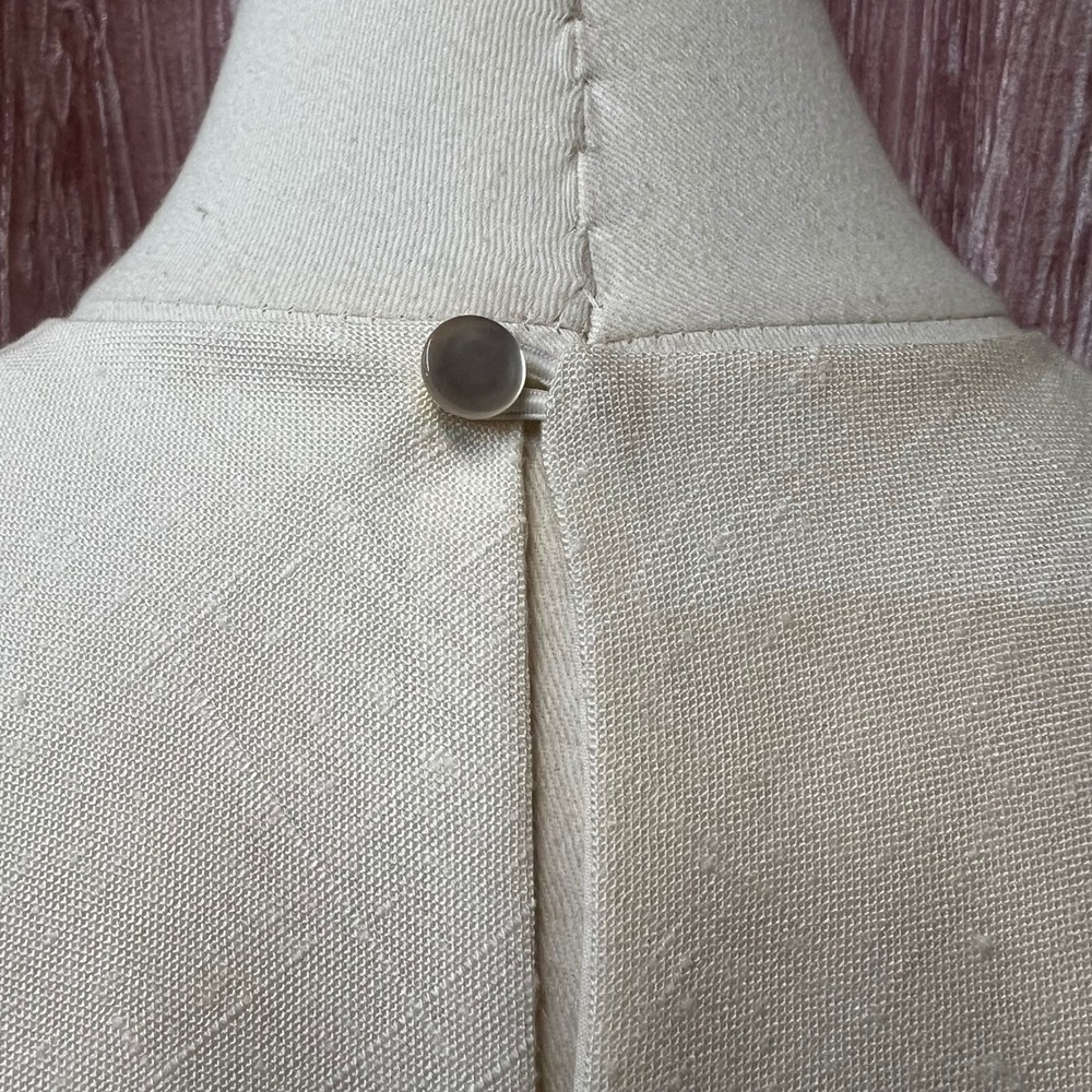 Vintage Cream Linen Lace Detachable Bib Collar Victorian Edwardian Style OS - Picture 6 of 8